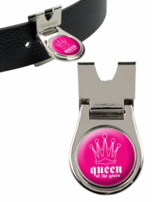 Queen of the Green Ballmarker mit magnetischem Beltclip